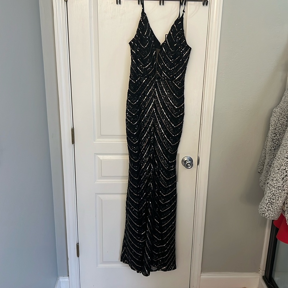 Black and Gold Dress
